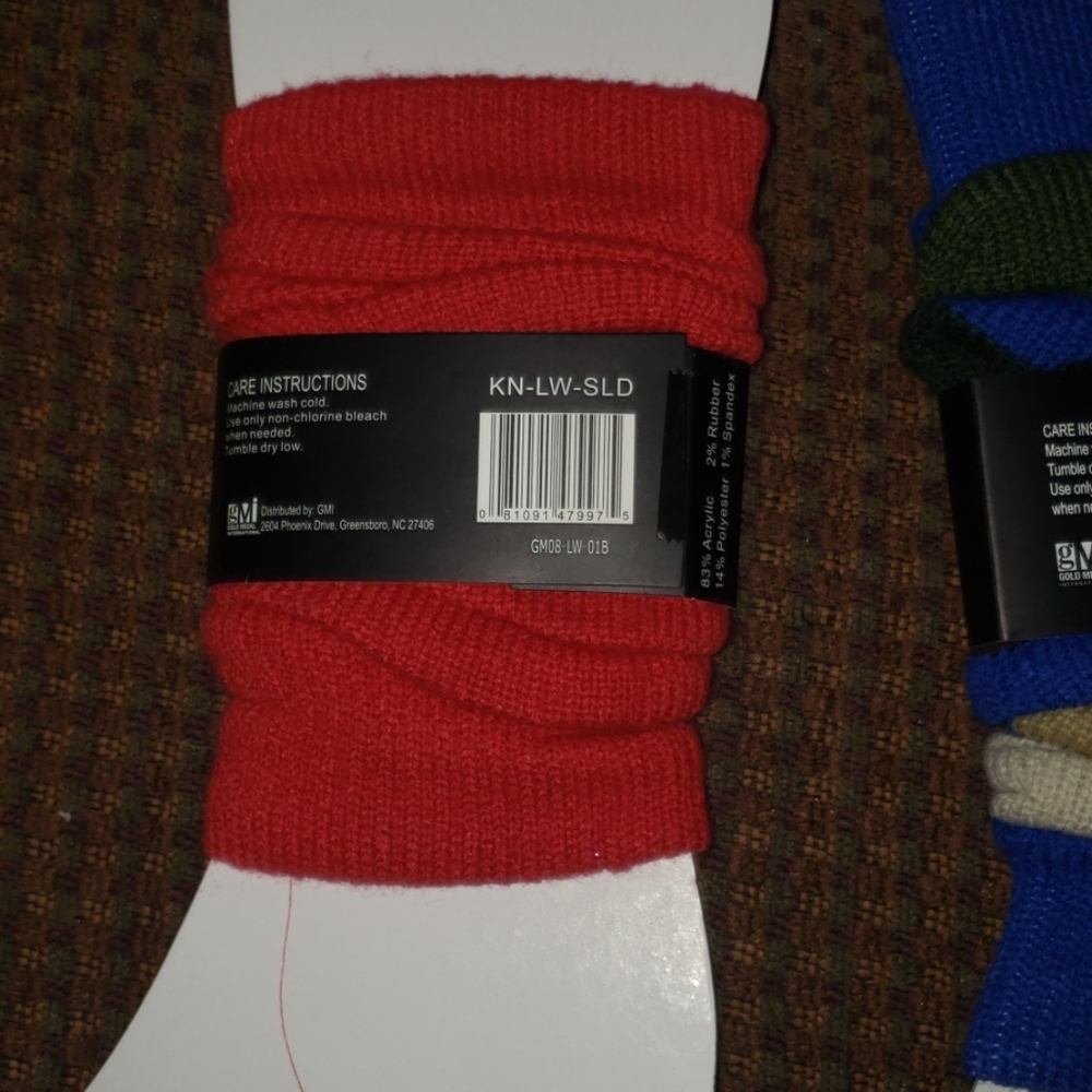 💐Leg warmers red and blue💐 - Picture 5 of 5